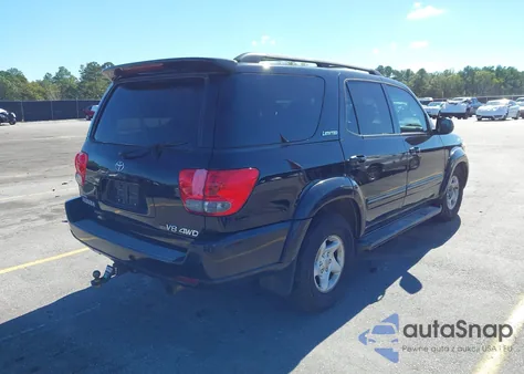 2005 Toyota Sequoia Limited V8 z USA, uszkodzony, nr VIN 5TDBT48A25S235010